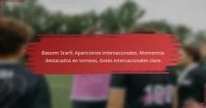 Bassem Srarfi: Apariciones internacionales, Momentos destacados en torneos, Goles internacionales clave